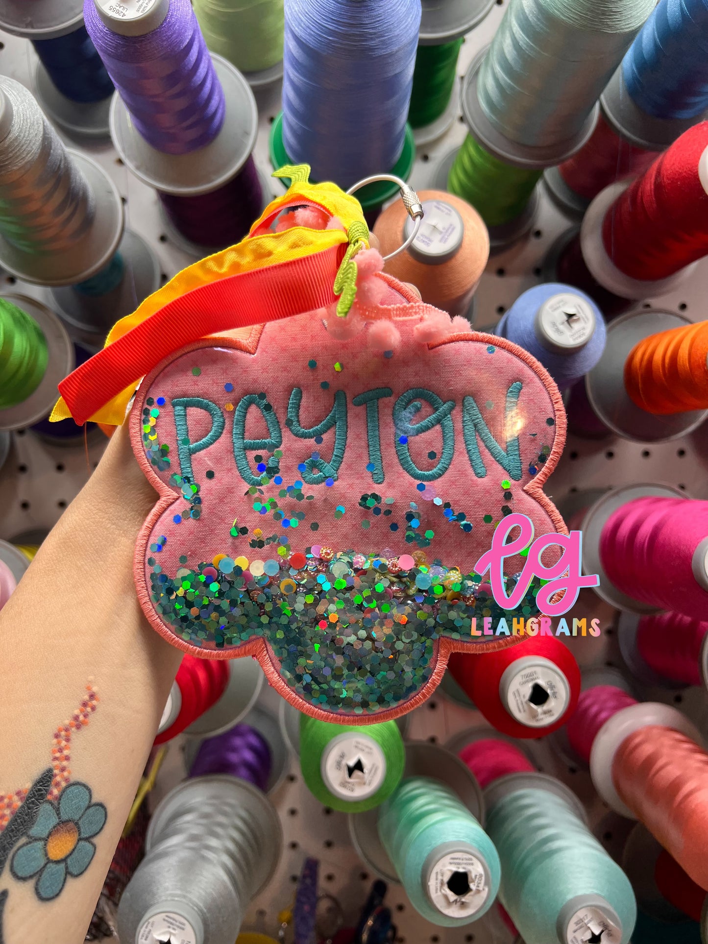 Confetti Bag Tag