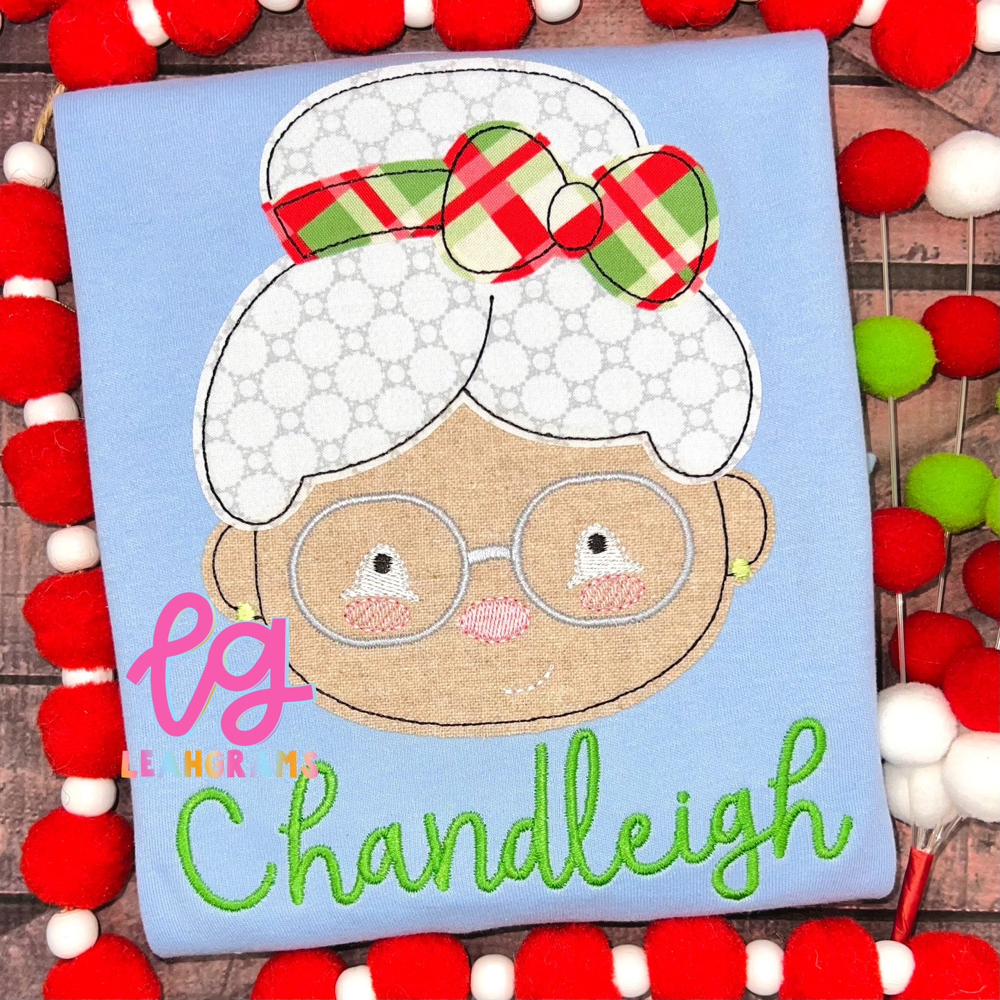 Mrs. Claus Applique Shirt