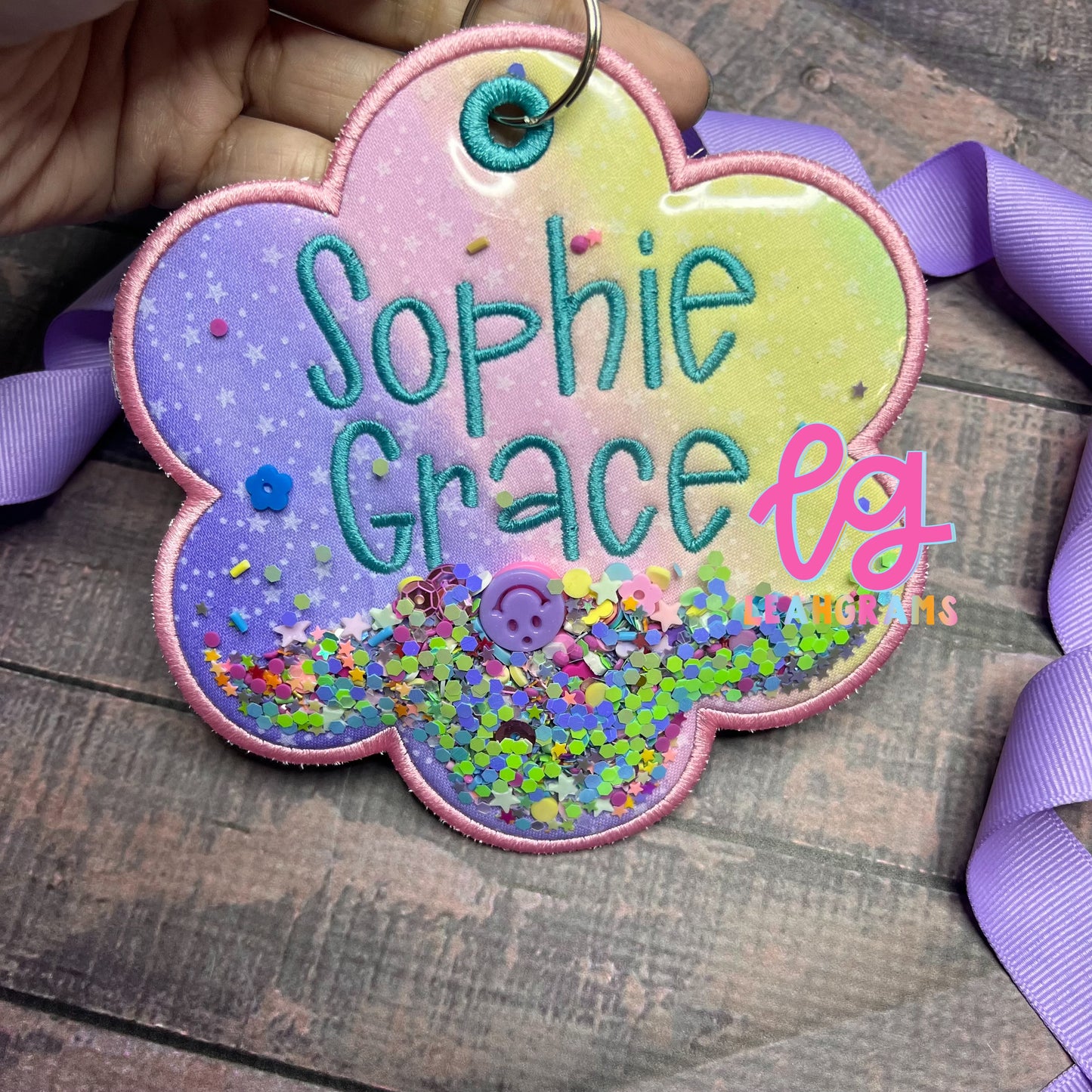 Confetti Bag Tag