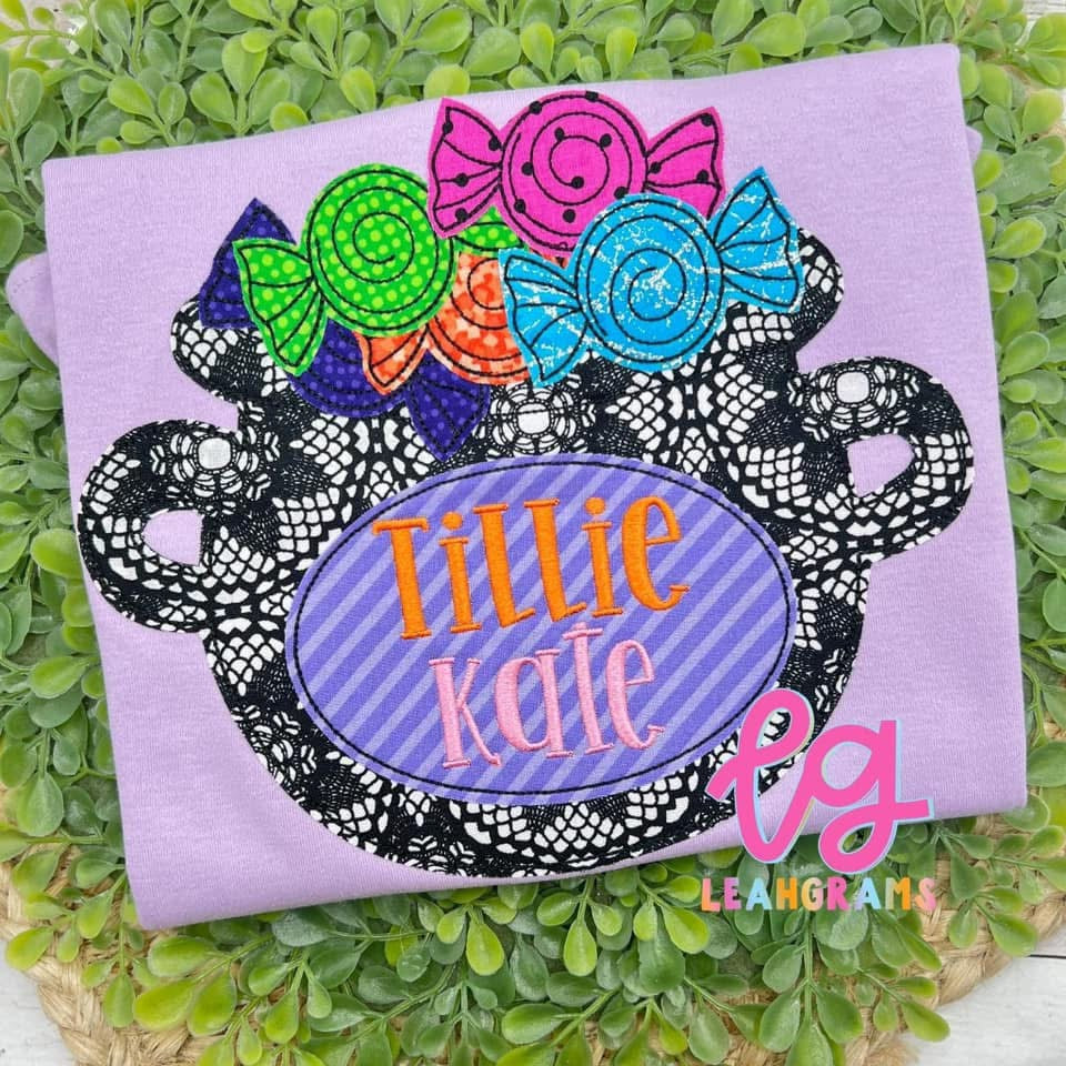 Candy Cauldron Name Shirt