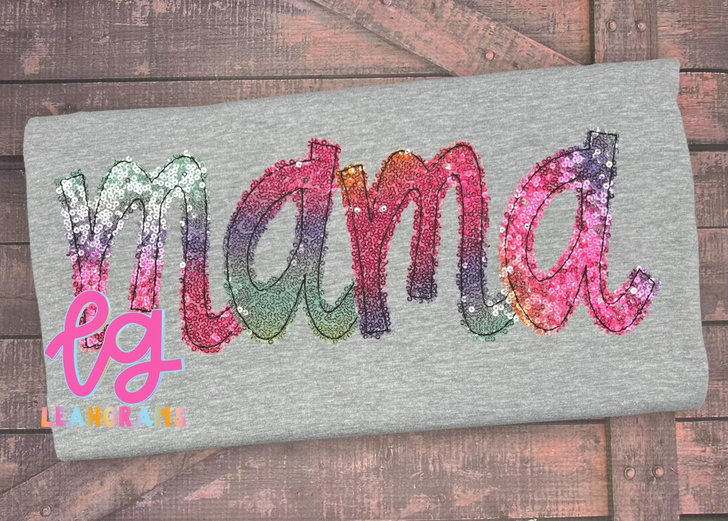 Sequin Name Shirt - Adult