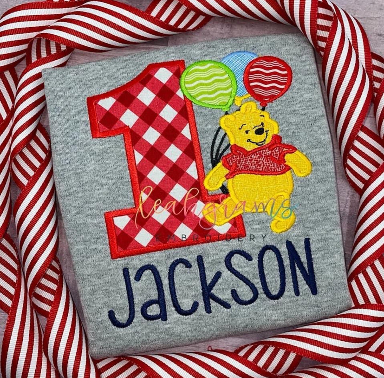 Winnie the Pooh with Name Birthday Shirt