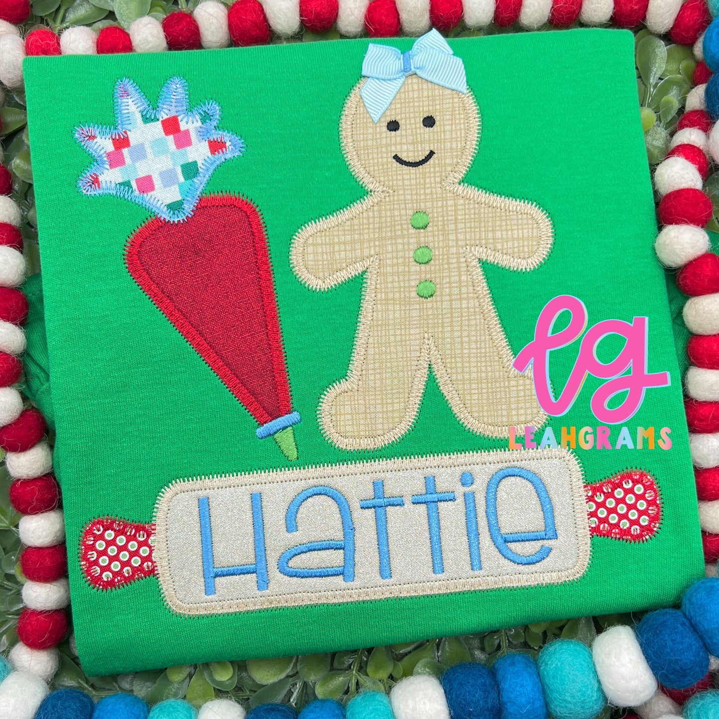 Gingerbread Baking Applique Shirt