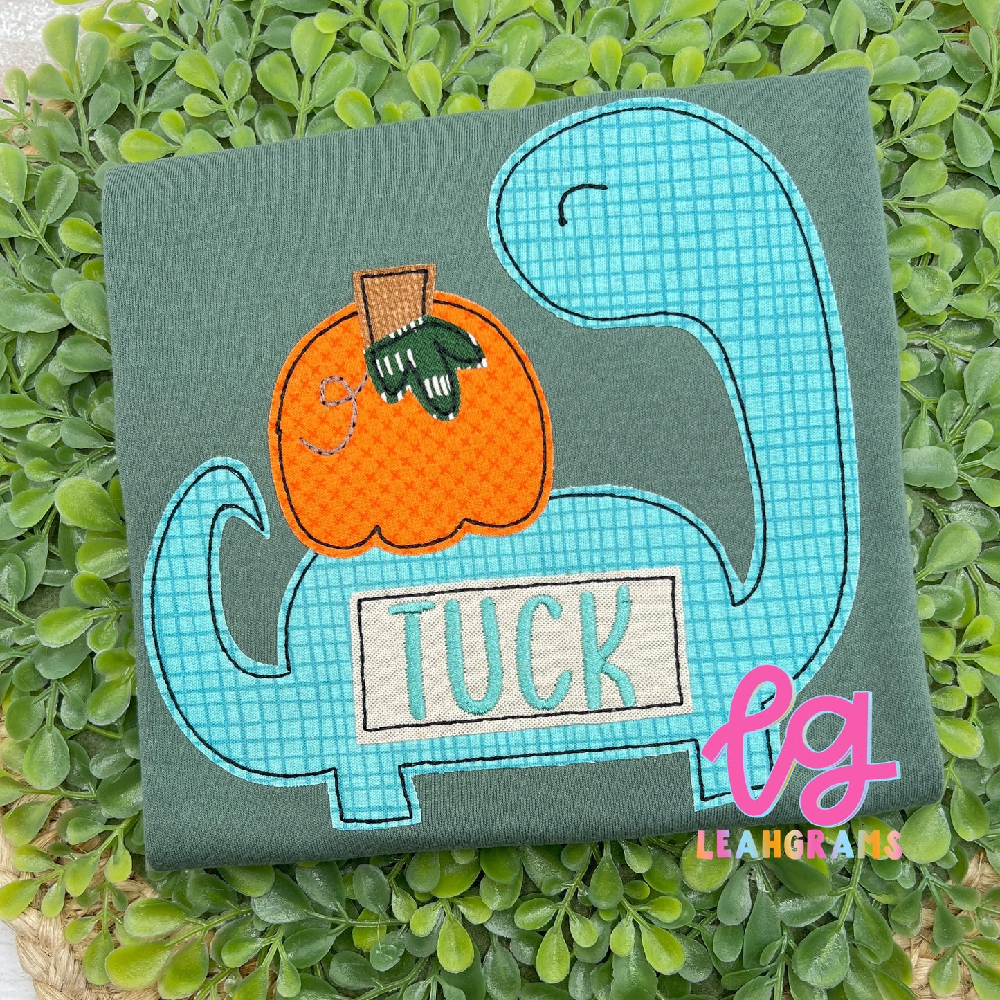 Pumpkin Dinosaur Name Shirt