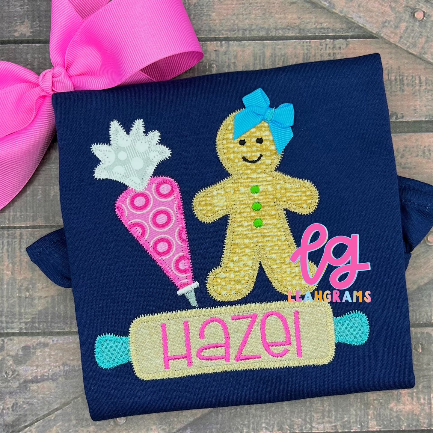 Gingerbread Baking Applique Shirt