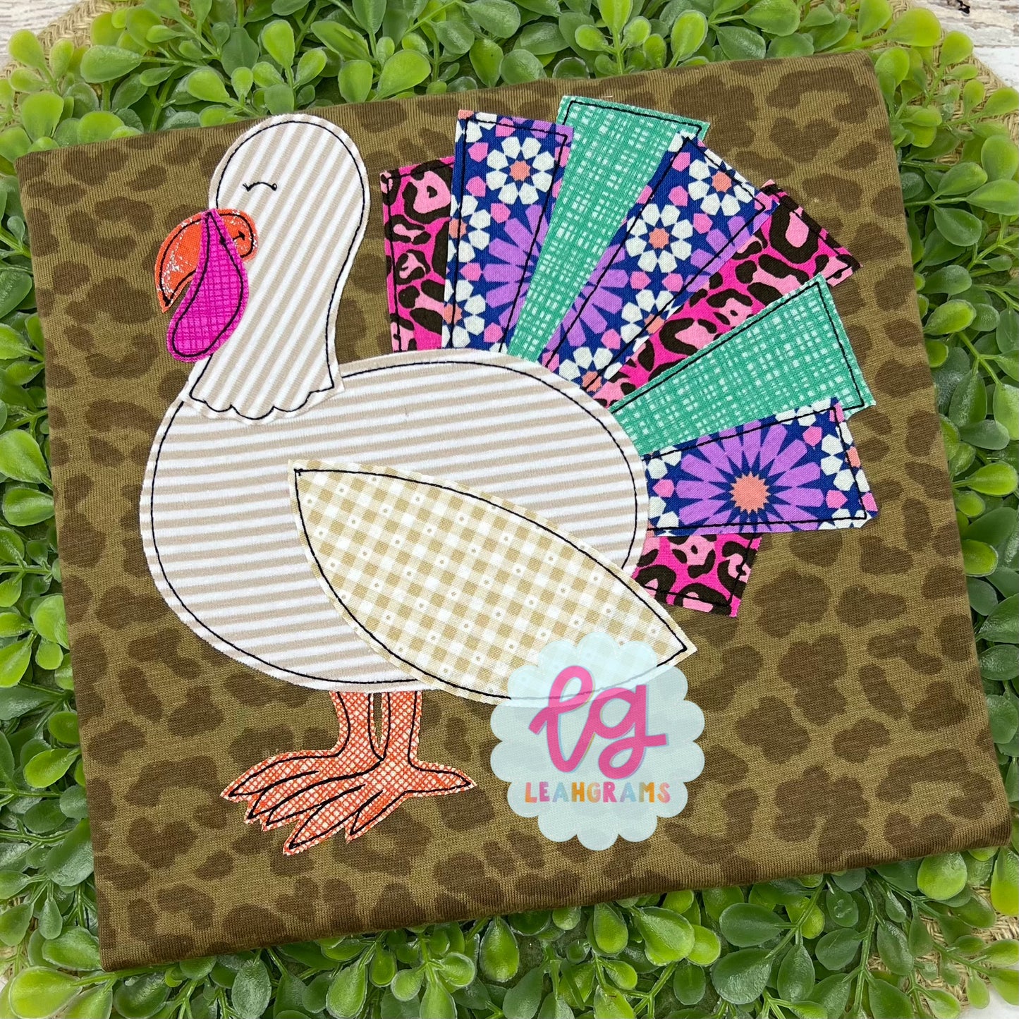 Sophisticated Turkey Thanksgiving Applique Shirt