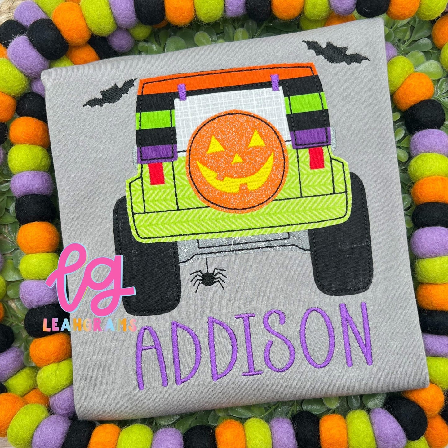 Pumpkin Jeep Name Shirt
