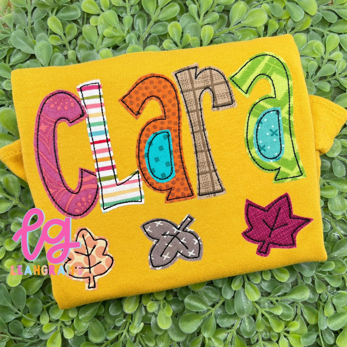 Fall Name Appliqué Shirt