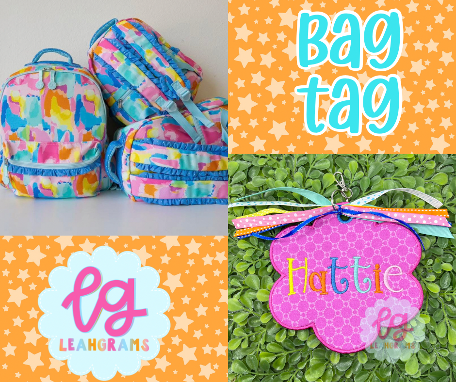 Round Scalloped-Edge Bag Tag