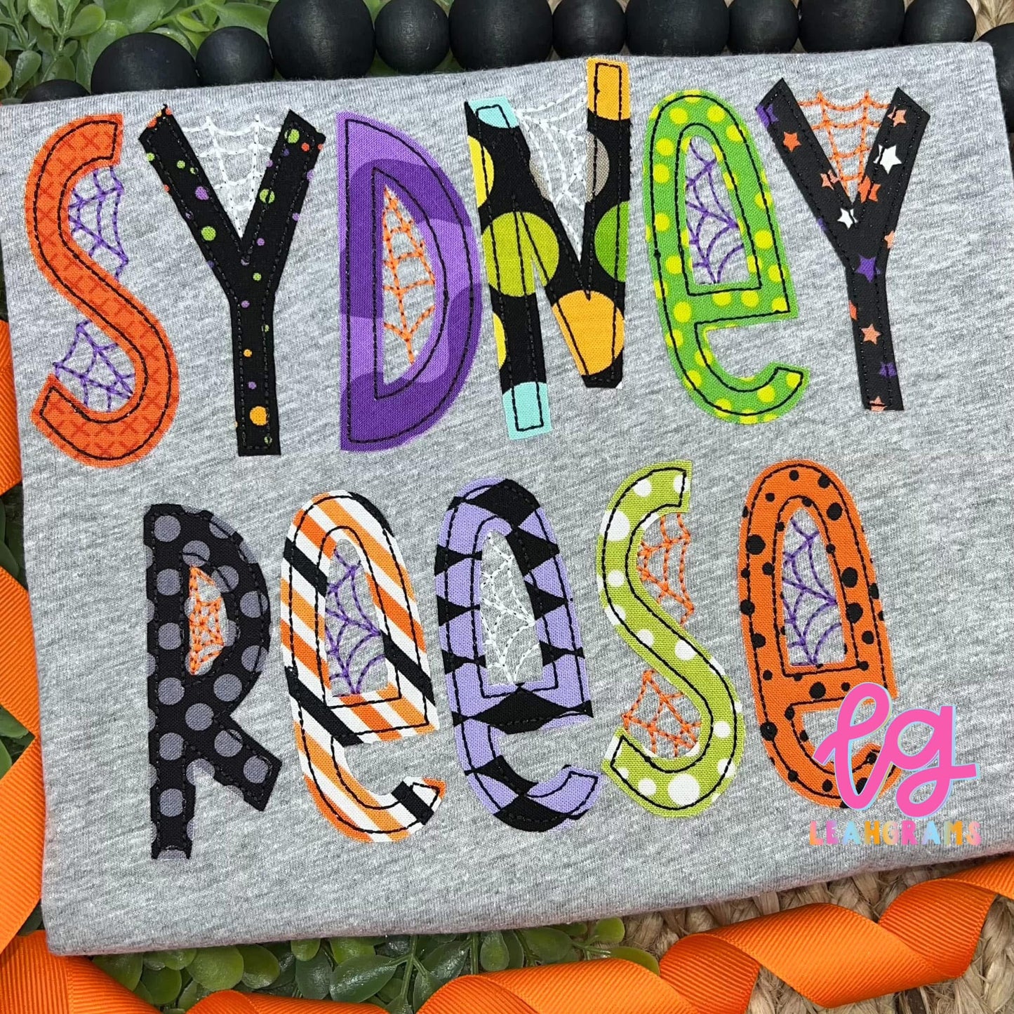 Halloween Spooky Name Appliqué Shirt