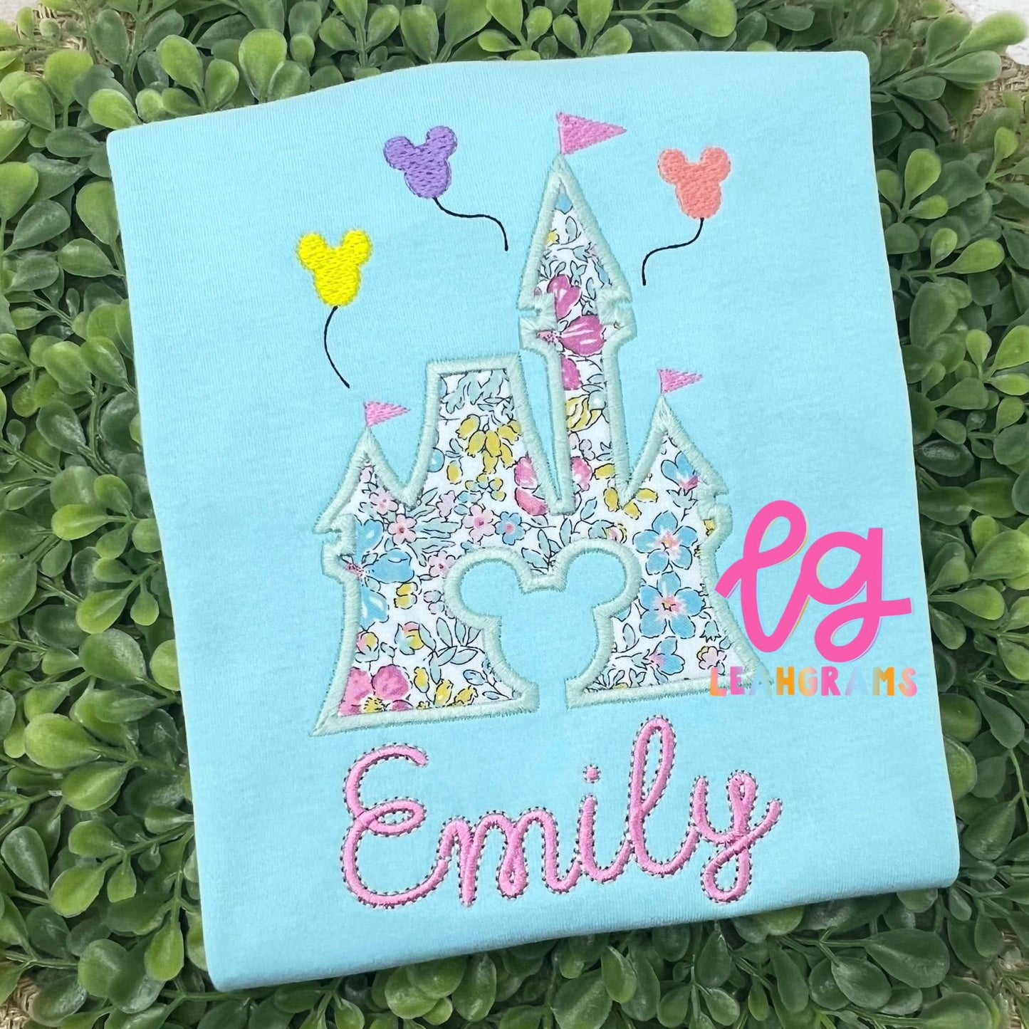 Inspired Applique Shirt- Cinderella’s Castle