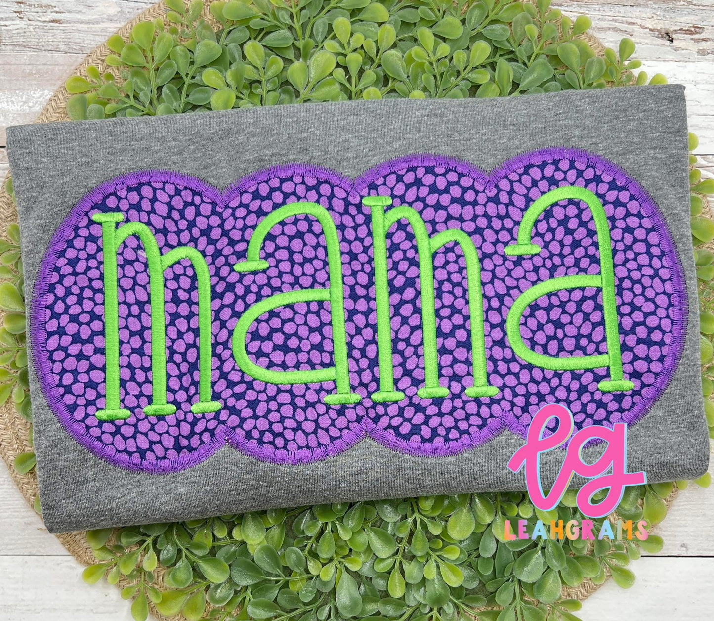 Mama Halloween-Themed Applique Shirt