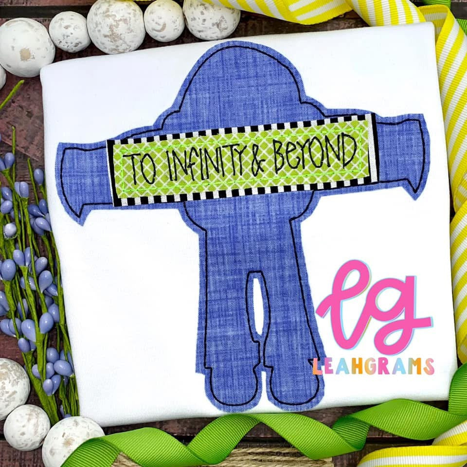 Inspired Applique Shirt- Buzz Lightyear Silhouette