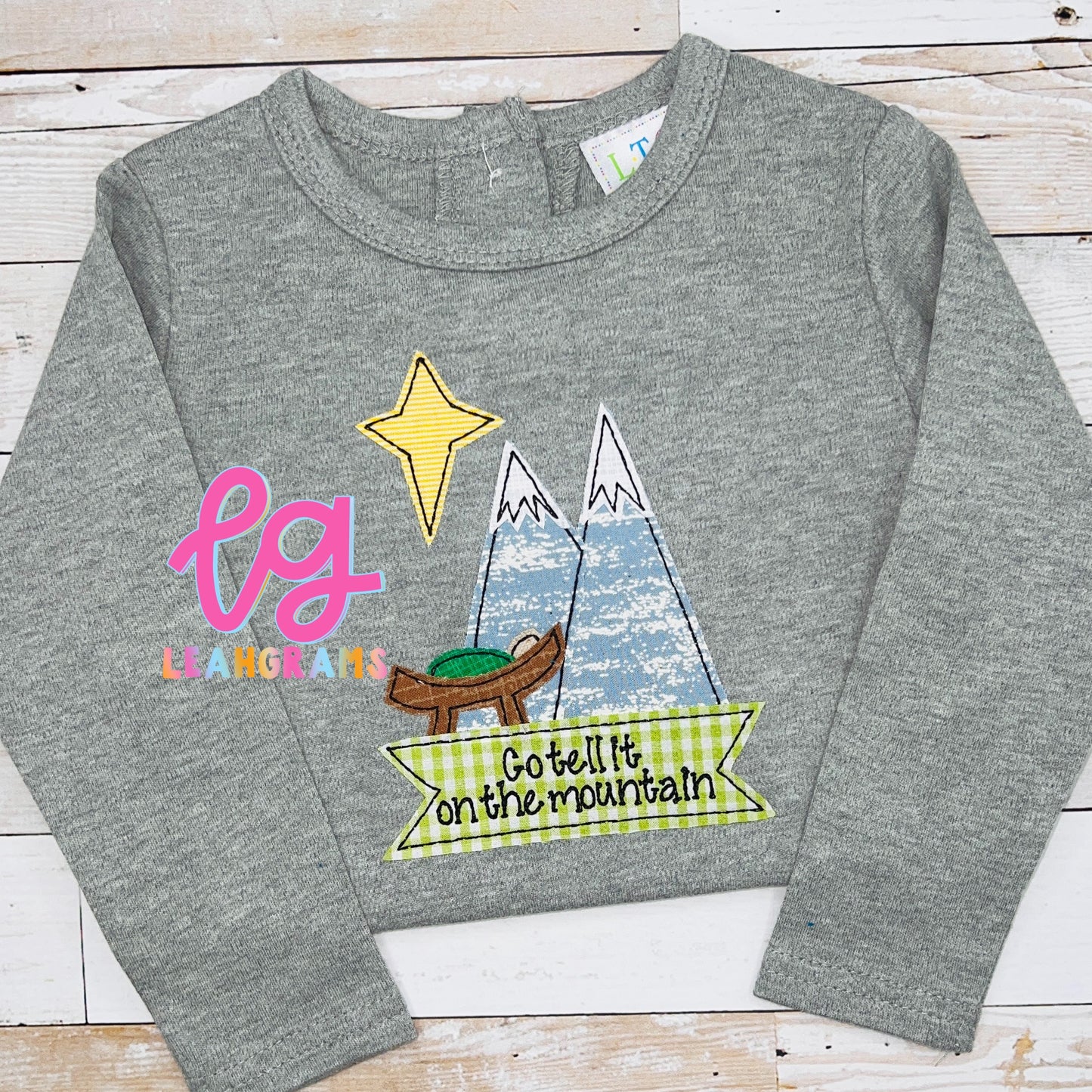 Go Tell It On the Mountain Applique Shirt