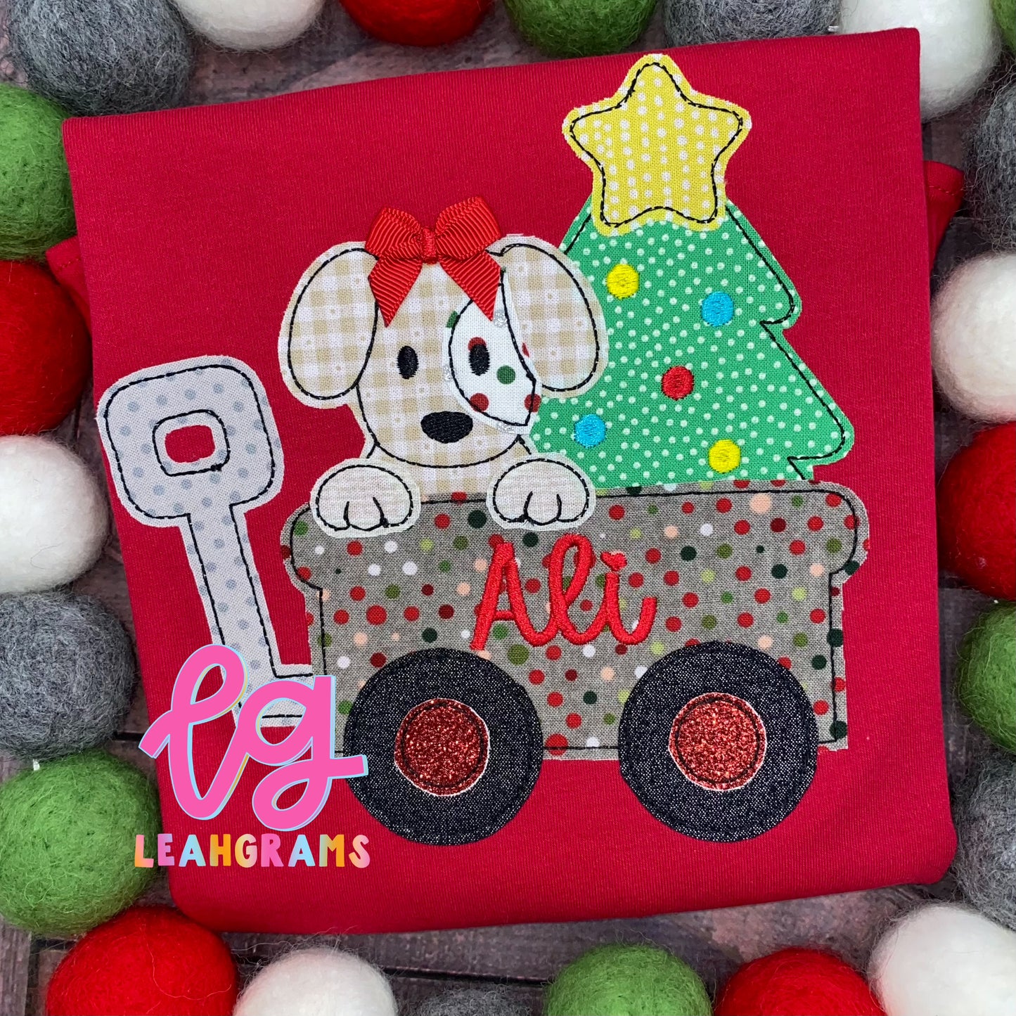 Puppy Wagon Applique Shirt
