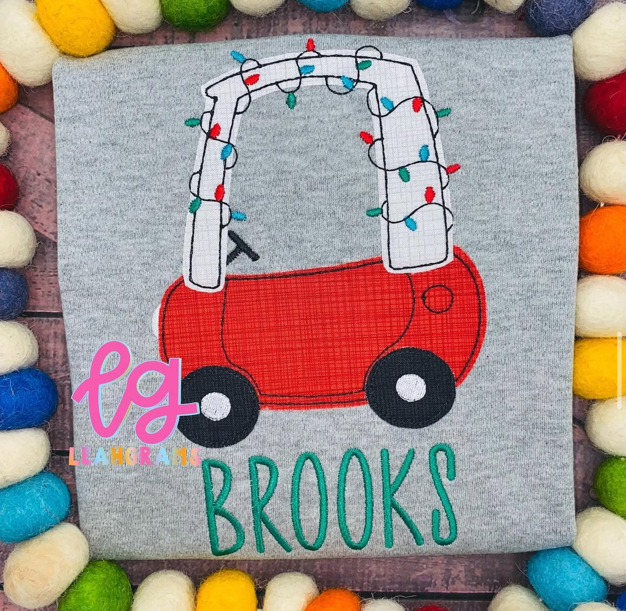 Cozy Coupe Christmas Applique Shirt