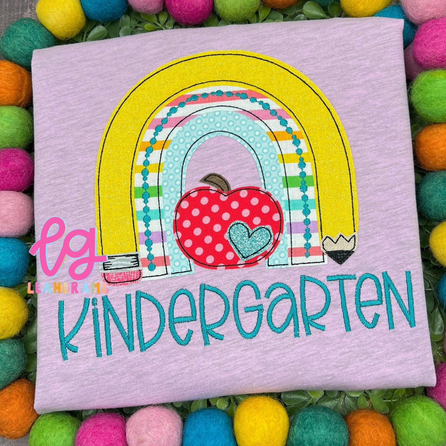 *Custom Grade* Pencil Rainbow Appliqué Shirt