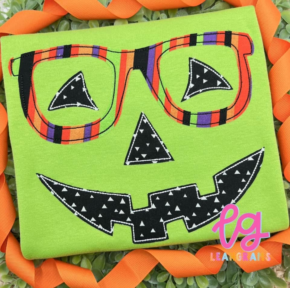 Jack-o-Lantern with Glasses Shirt