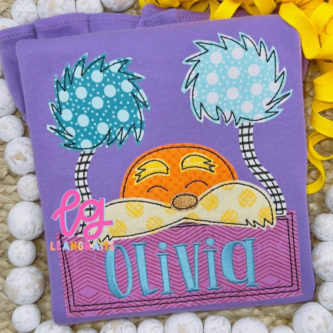 Inspired Applique Shirt- the Lorax