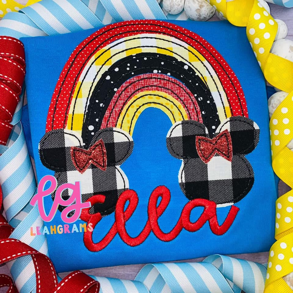 Inspired Applique Shirt- Disney Rainbow