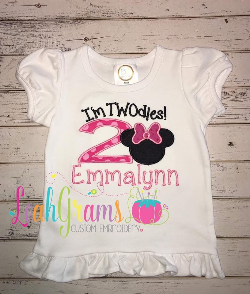 Girly Disney-Inspired Name Birthday Shirt