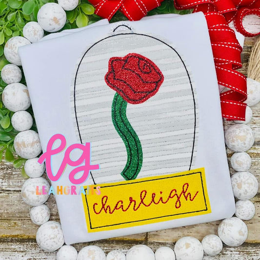 Inspired Applique Shirt- Eternal Rose