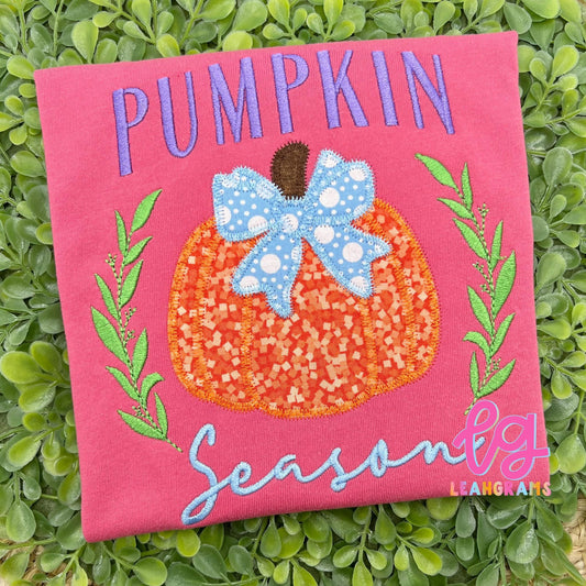Pretty Pumpkin Season Applique Shirt
