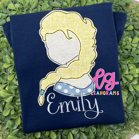 Inspired Applique Shirt- Frozen Elsa