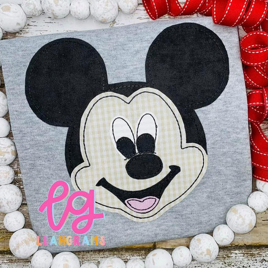 Inspired Applique Shirt- Mickey Mouse