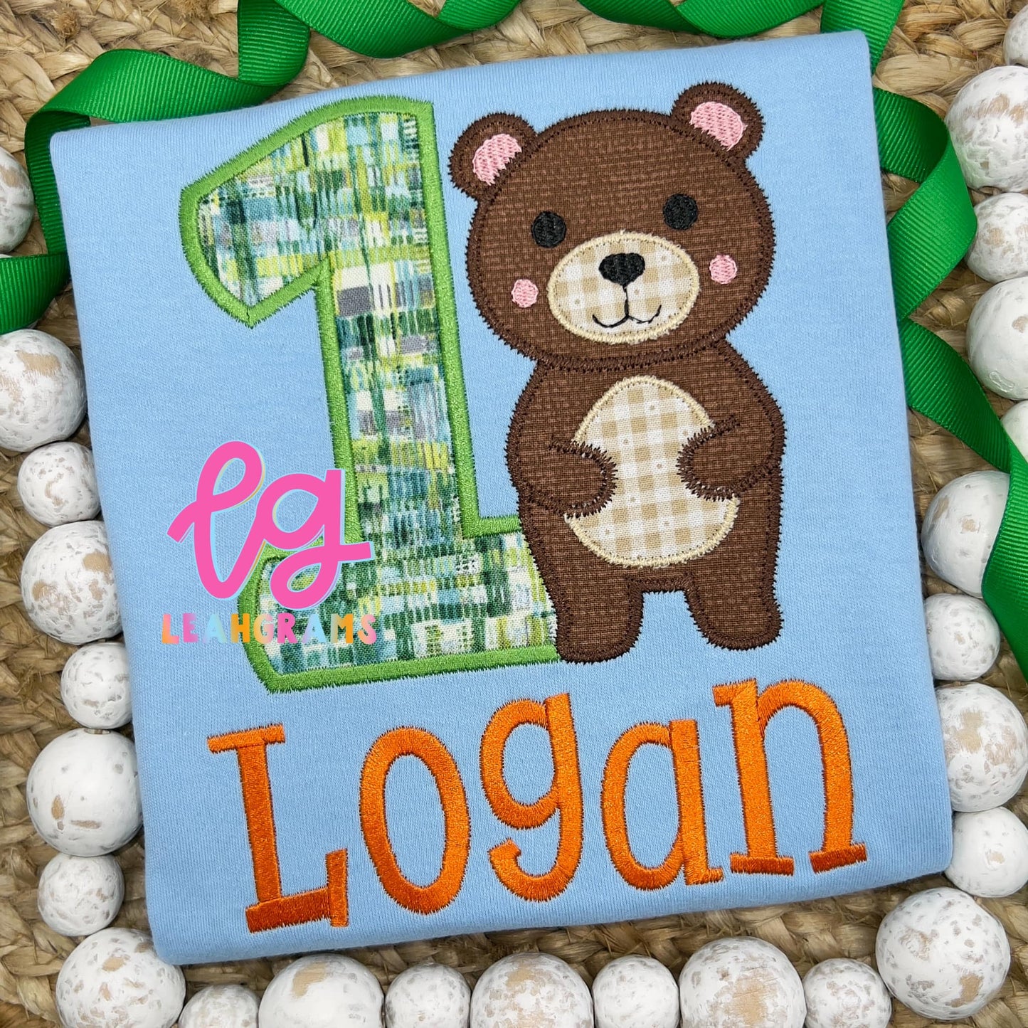 Bear Applique Birthday Shirt