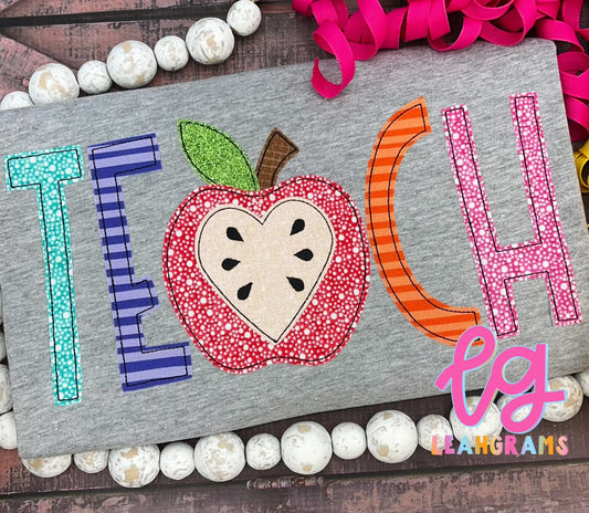 Apple Teach Appliqué Shirt