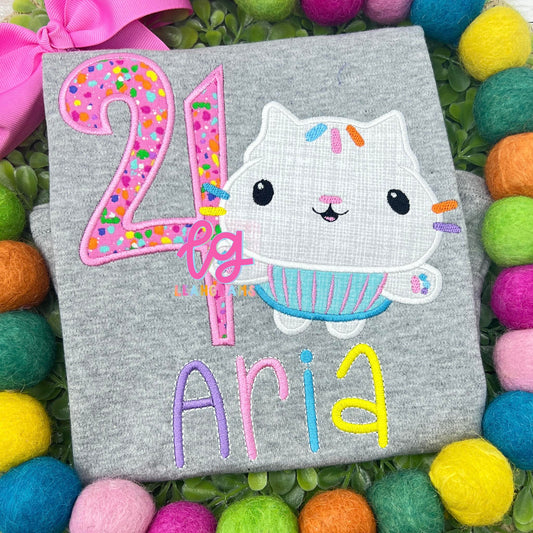 Gabby Dollhouse Cakey Birthday Shirt