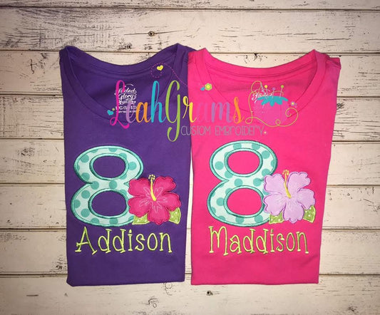 Pretty Flower Birthday Shirt