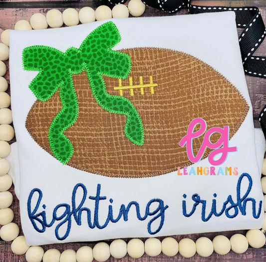 Ribbon Football with Stitched Team Name Shirt