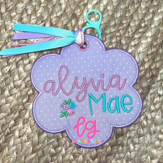 Floral Bag Tag