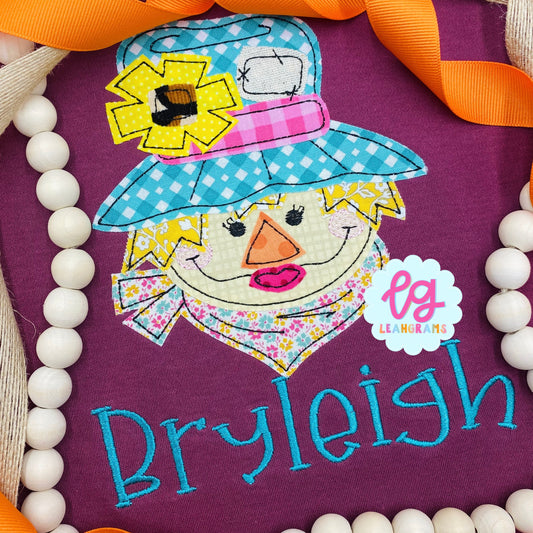 Scarecrow with Hat and Bandana Name Shirt