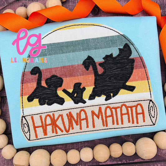 Inspired Applique Shirt- Hakuna Matata