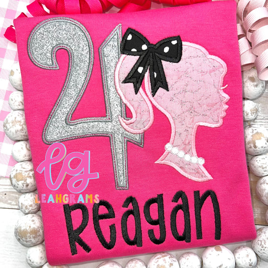 Barbie Silhouette Birthday Shirt