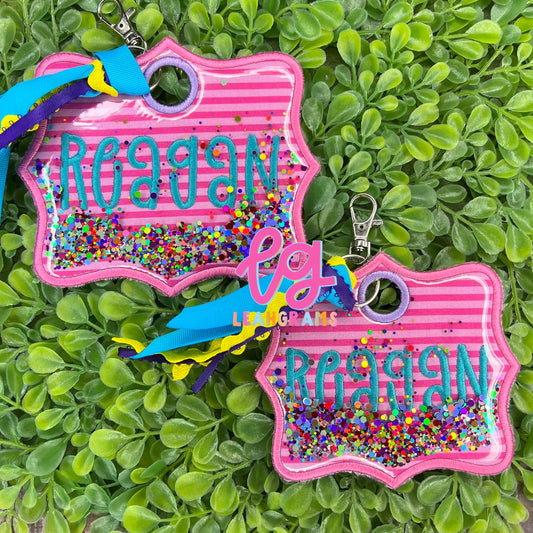 Confetti Bag Tag