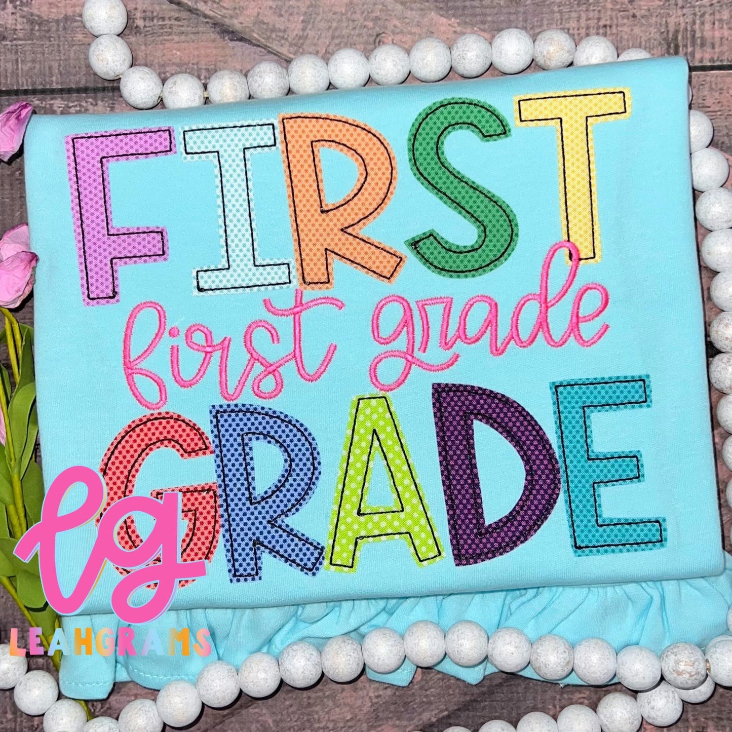 *Custom Grade* Thread and Appliqué Teacher Shirt