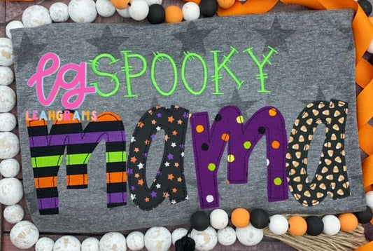 Spooky Mama Applique Shirt