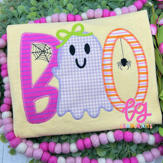 Ghost BOO Appliqué Shirt - Girl
