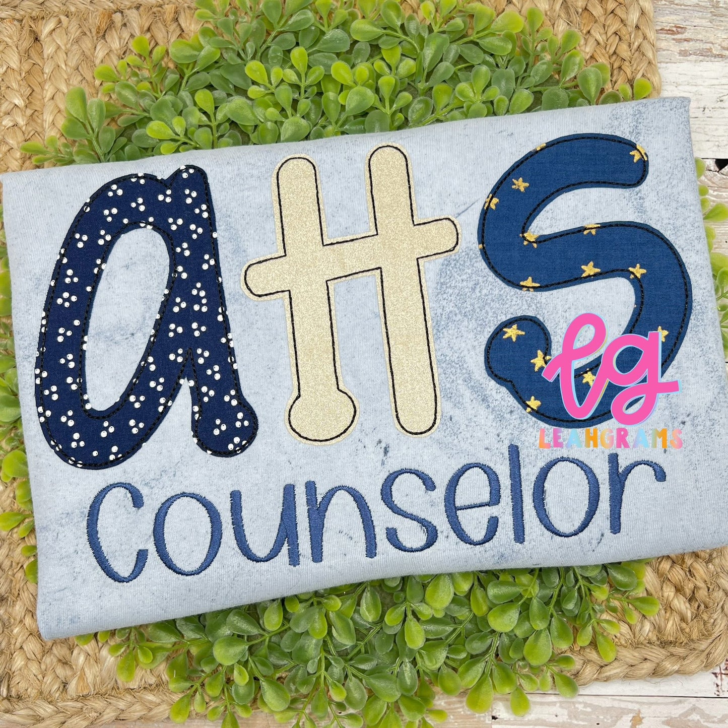 *Custom School Letters and Title* Thick Bubble Font Appliqué Shirt