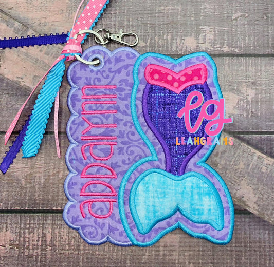 Mermaid Fin Bag Tag