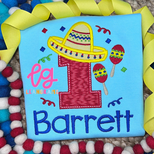 Fiesta Name Birthday Shirt