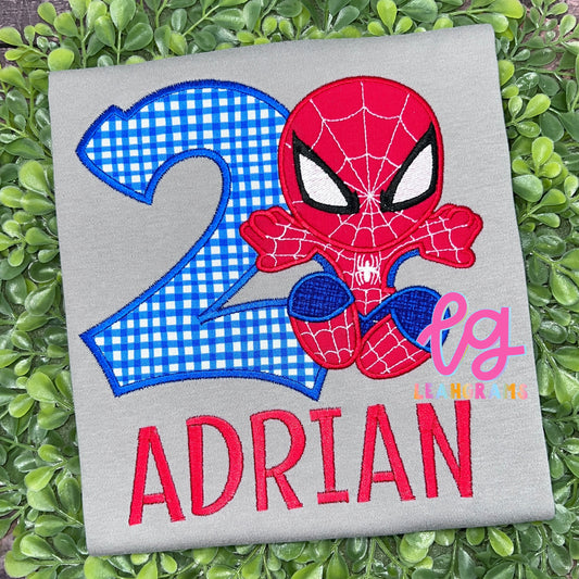 Spider Friend Birthday Name Shirt