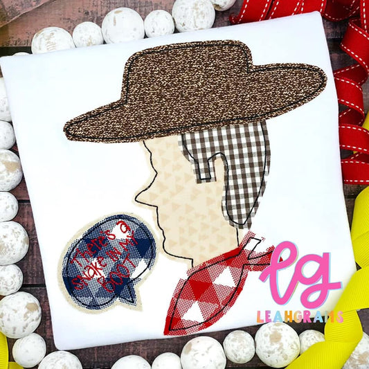 Inspired Applique Shirt- Woody in Profile