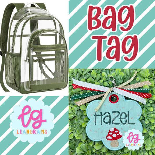Mushroom Bag Tag
