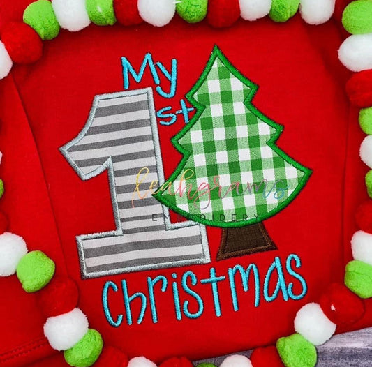 My First Christmas Applique Shirt