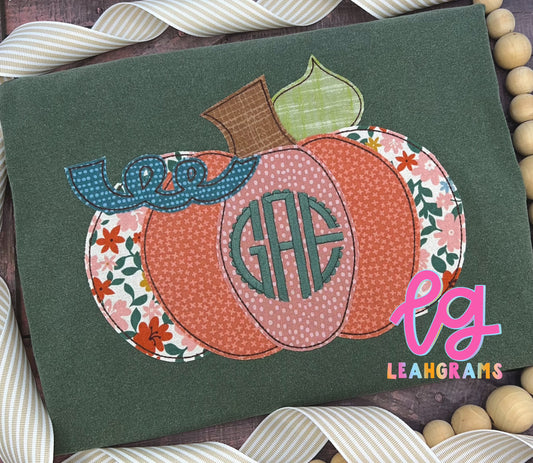 Monogram Pumpkin Appliqué Shirt